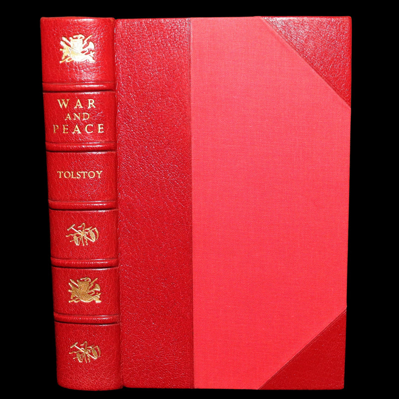 1942 Rare Book bound by  Bayntun-Riviere  - War and Peace by Leo Tolstoy