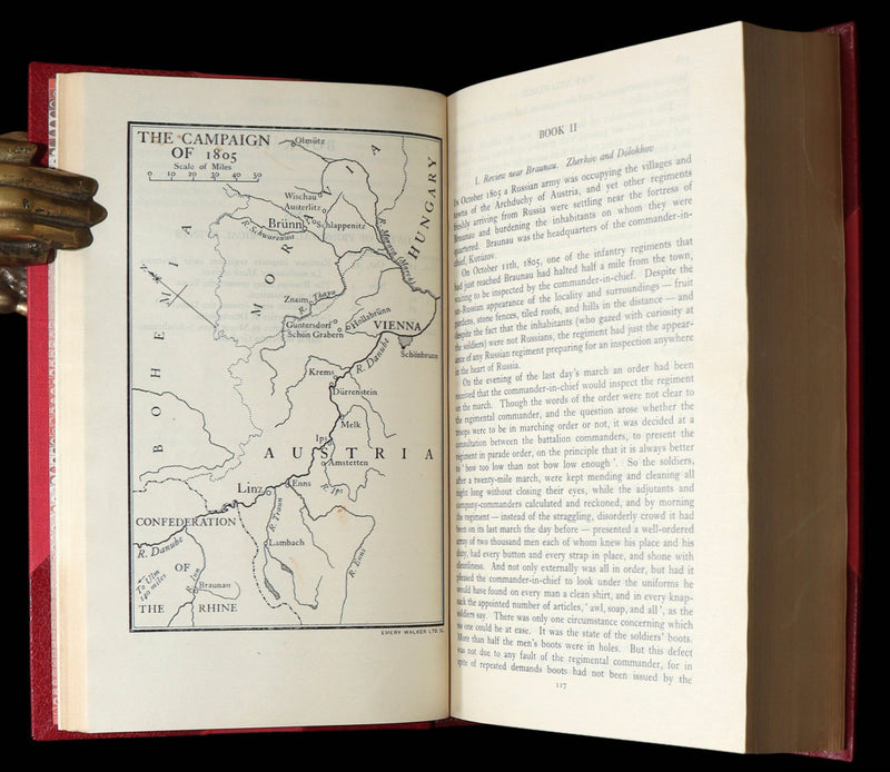 1942 Rare Book bound by  Bayntun-Riviere  - War and Peace by Leo Tolstoy