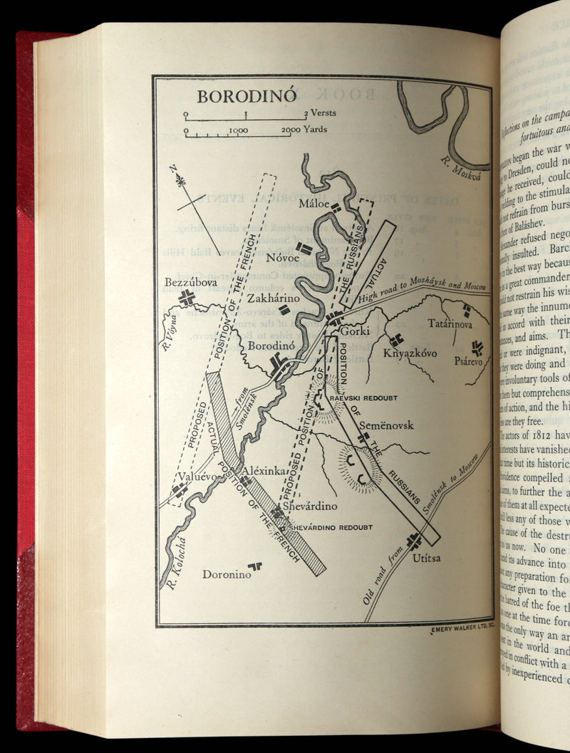 1942 Rare Book bound by  Bayntun-Riviere  - War and Peace by Leo Tolstoy