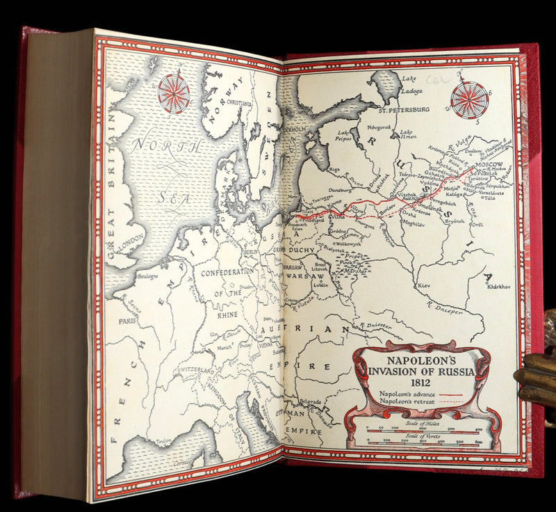 1942 Rare Book bound by  Bayntun-Riviere  - War and Peace by Leo Tolstoy