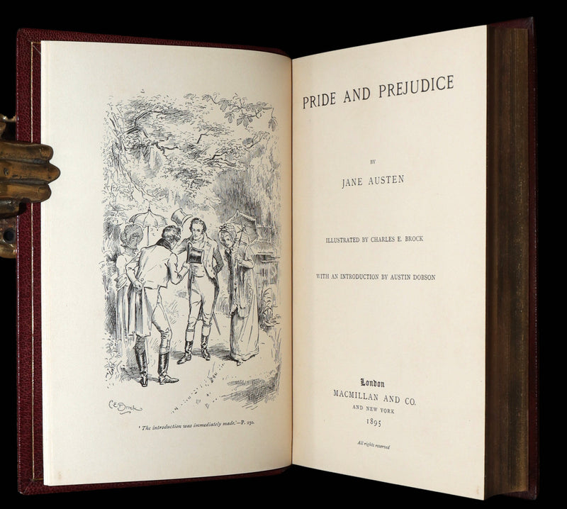 1895 First Edition - Pride and Prejudice by Jane Austen, Brock, Bayntun-Riviere