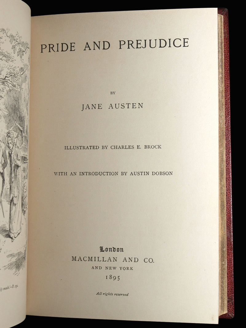 1895 First Edition - Pride and Prejudice by Jane Austen, Brock, Bayntun-Riviere