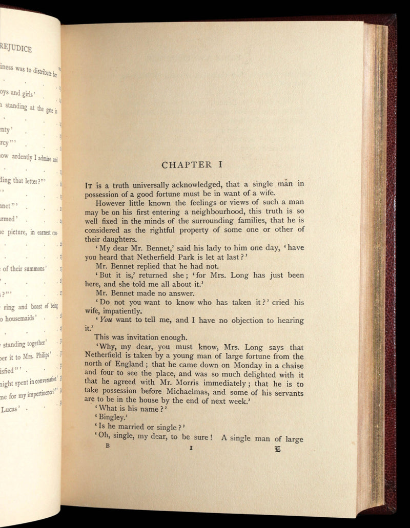 1895 First Edition - Pride and Prejudice by Jane Austen, Brock, Bayntun-Riviere