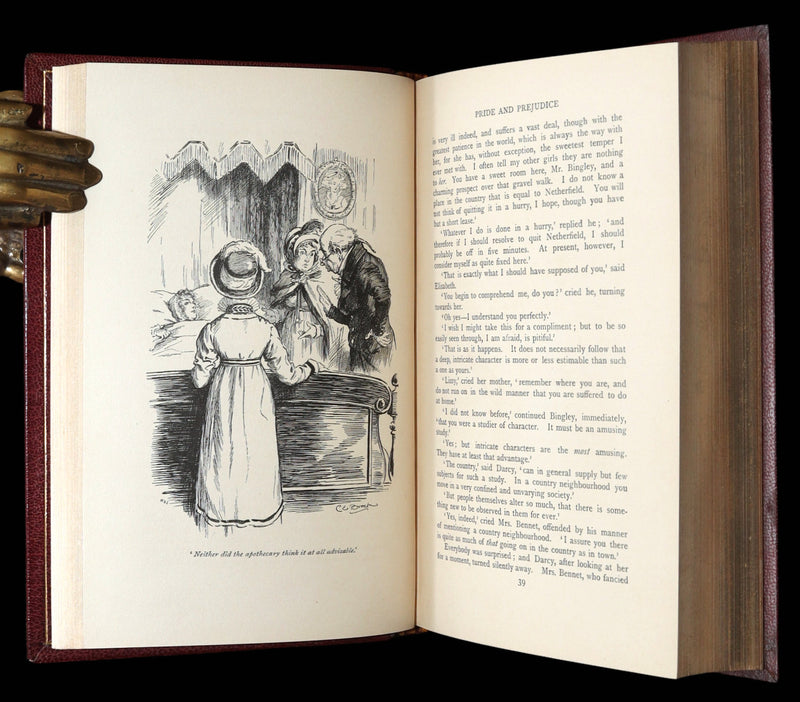 1895 First Edition - Pride and Prejudice by Jane Austen, Brock, Bayntun-Riviere