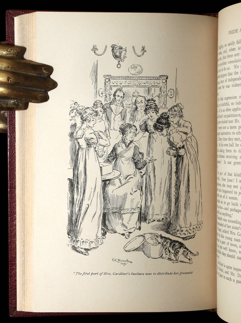 1895 First Edition - Pride and Prejudice by Jane Austen, Brock, Bayntun-Riviere