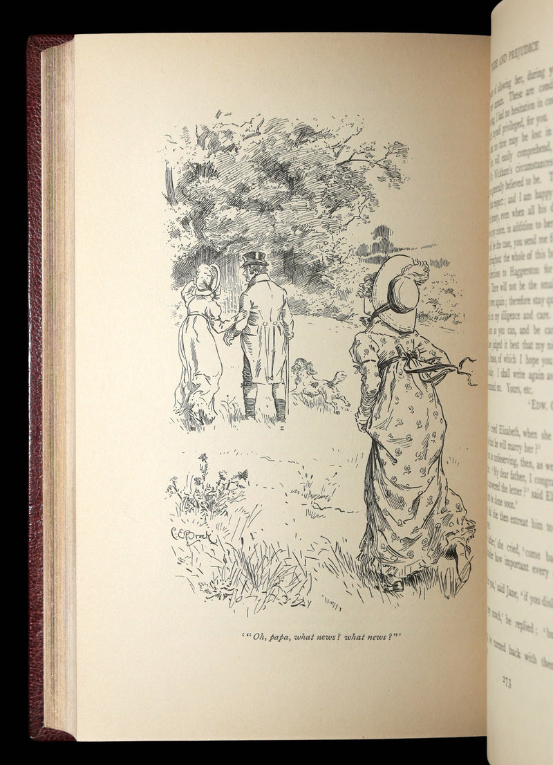 1895 First Edition - Pride and Prejudice by Jane Austen, Brock, Bayntun-Riviere