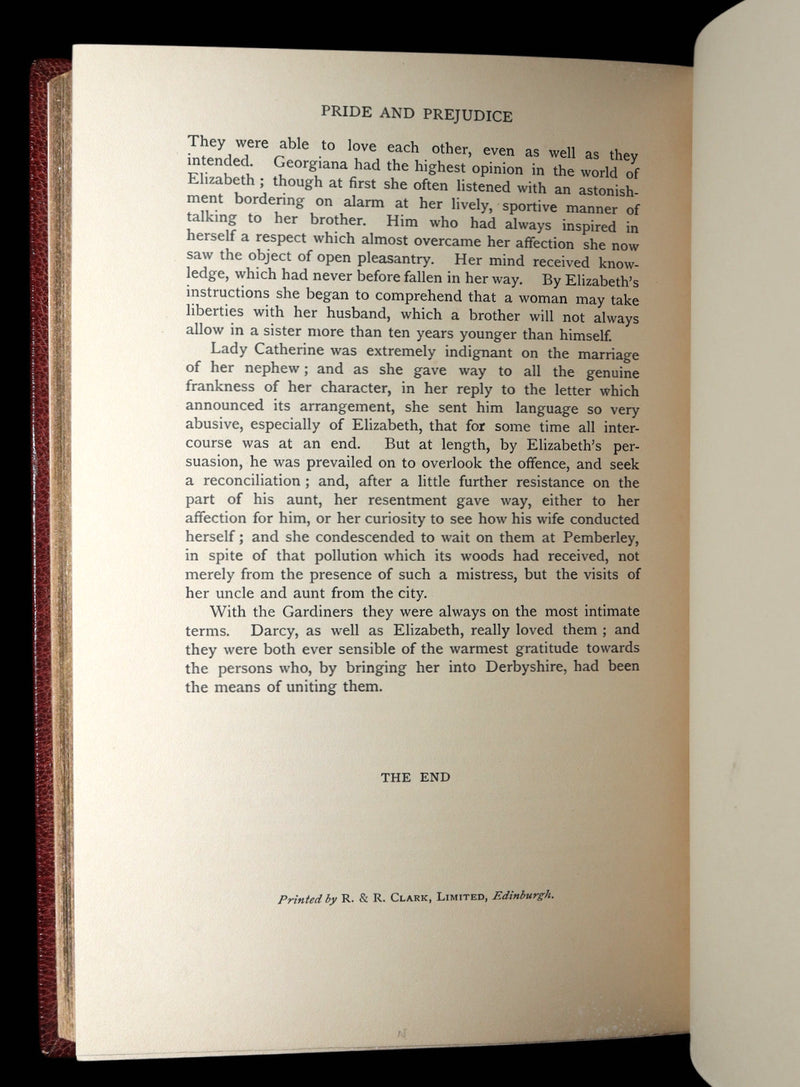 1895 First Edition - Pride and Prejudice by Jane Austen, Brock, Bayntun-Riviere