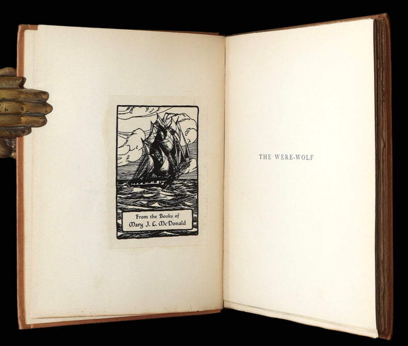 1896 Rare 1stED on Werewolves - The Were-Wolf by Clemence Housman, Illustrated