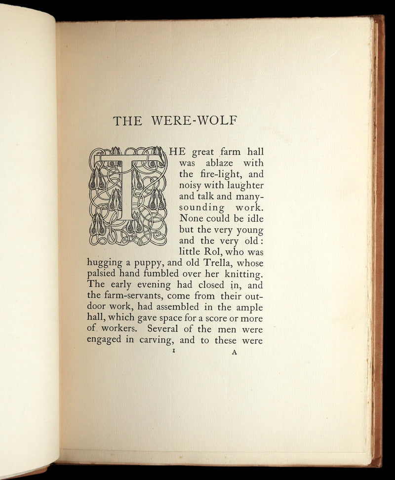 1896 Rare 1stED on Werewolves - The Were-Wolf by Clemence Housman, Illustrated