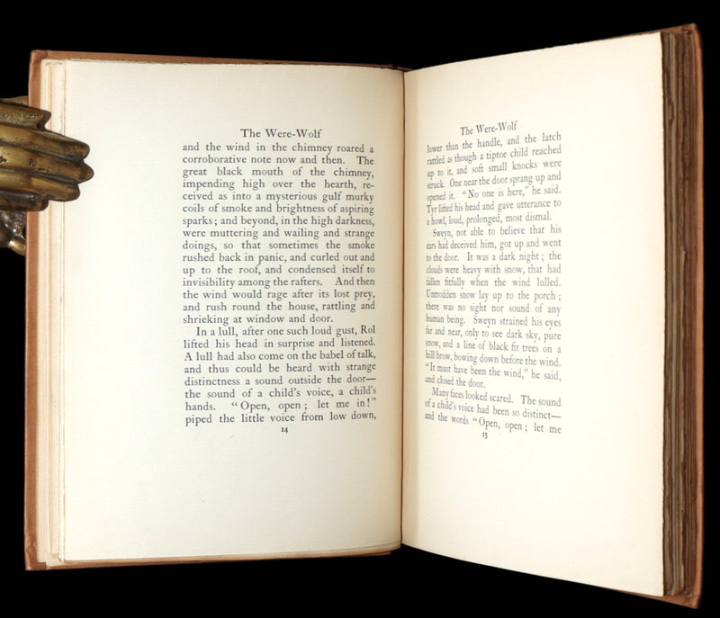 1896 Rare 1stED on Werewolves - The Were-Wolf by Clemence Housman, Illustrated