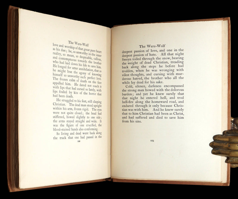 1896 Rare 1stED on Werewolves - The Were-Wolf by Clemence Housman, Illustrated