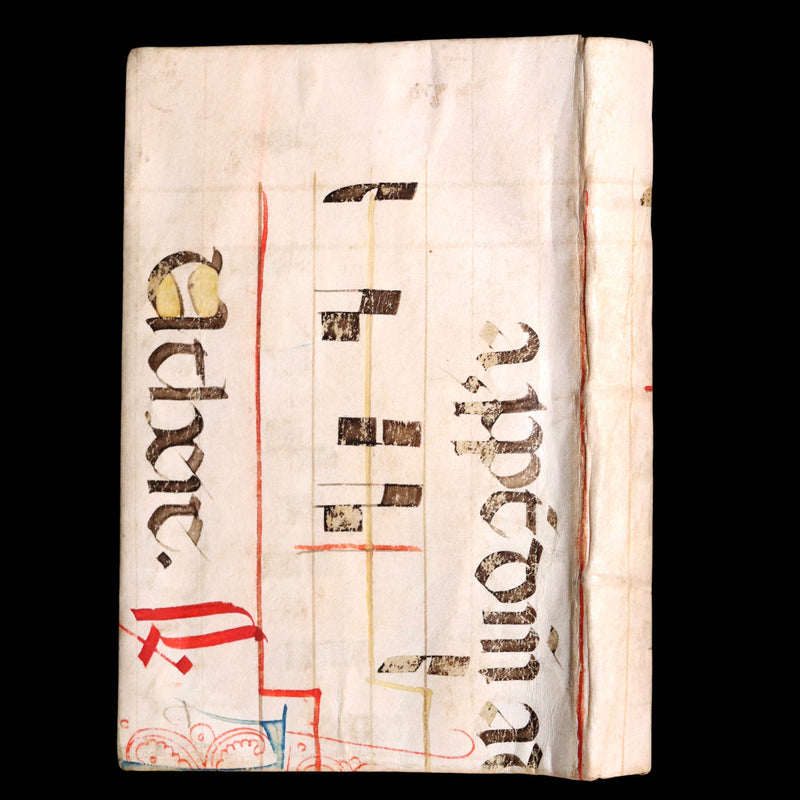 1566 Rare Illuminated Manuscript Binding - Marco Antonio Cucchi Canon Law