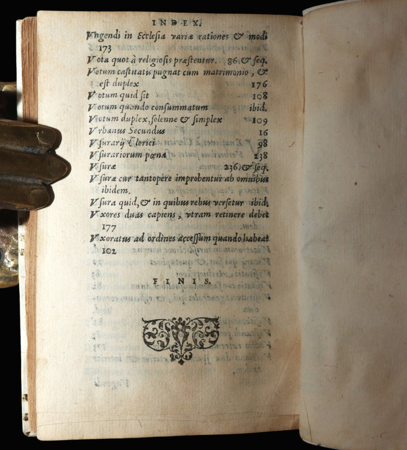 1566 Rare Illuminated Manuscript Binding - Marco Antonio Cucchi Canon Law