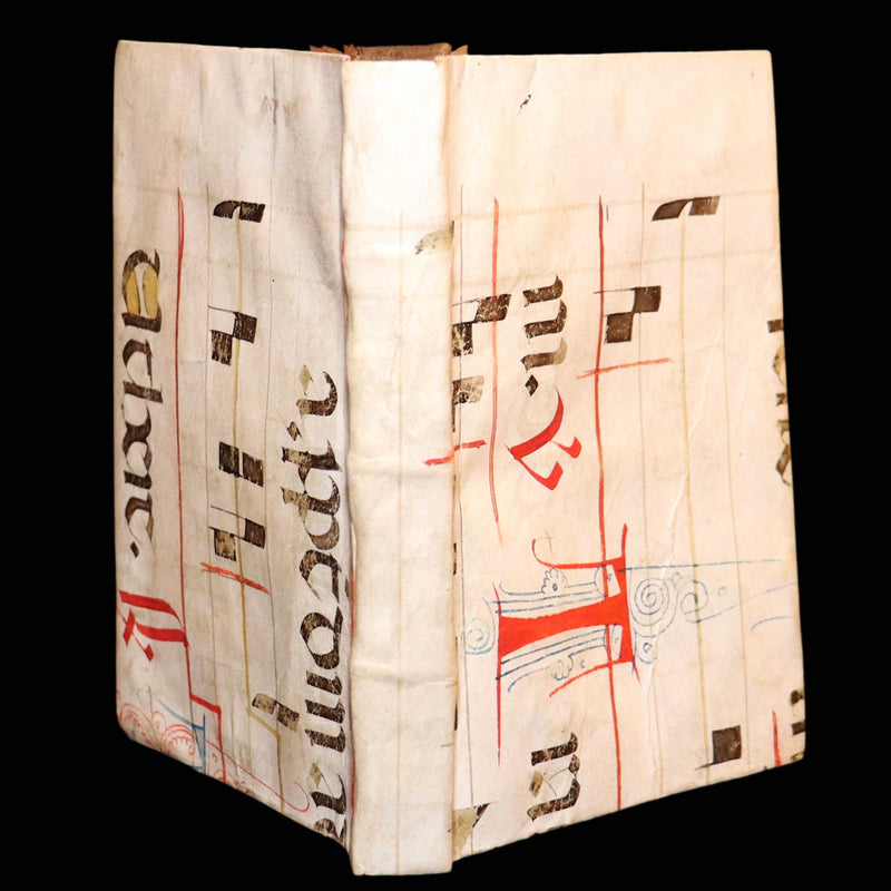 1566 Rare Illuminated Manuscript Binding - Marco Antonio Cucchi Canon Law