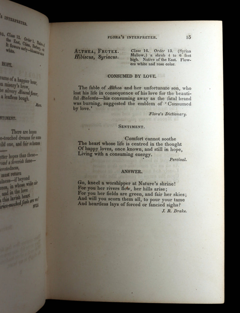 1847 Rare Book - Flora’s Interpreter by Sarah Josepha Hale, Hand-Colored Plates