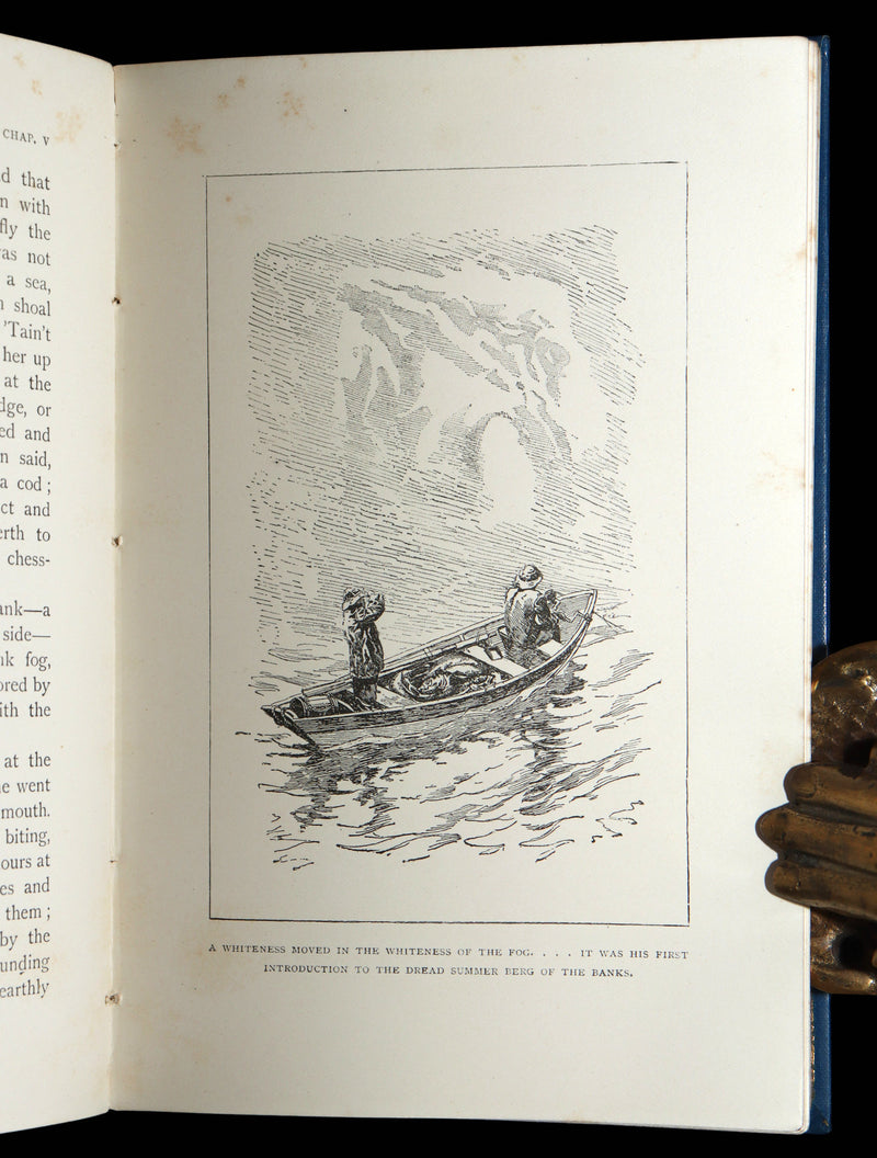 1897 First UK Edition, 2nd Printing - Captains Courageous by Rudyard Kipling