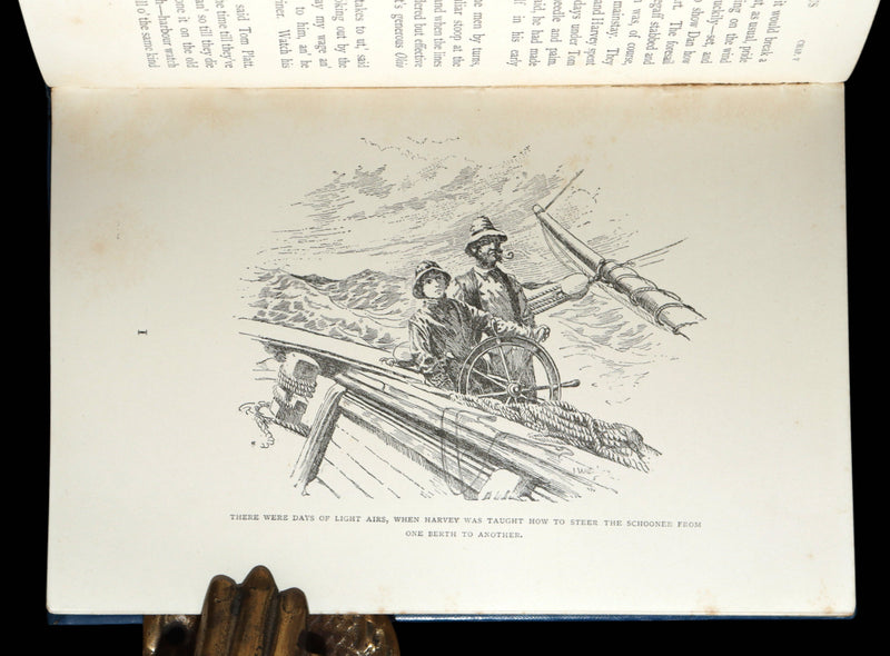 1897 First UK Edition, 2nd Printing - Captains Courageous by Rudyard Kipling