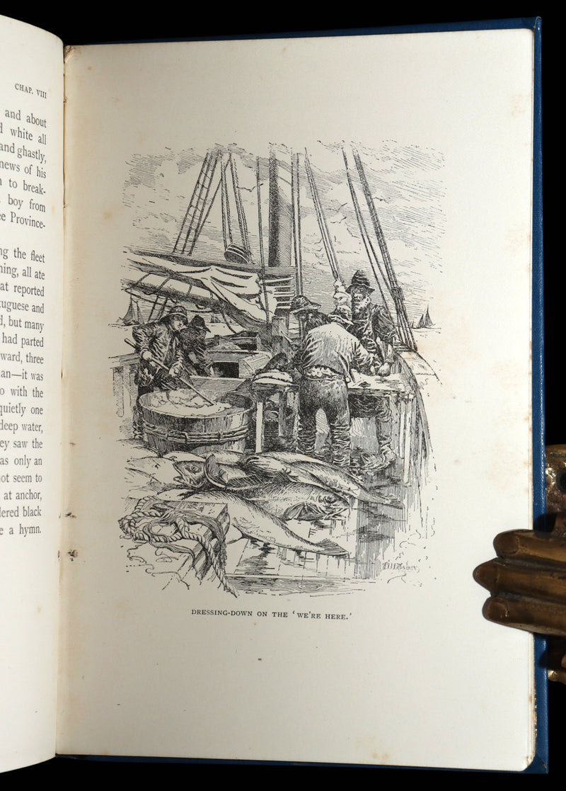 1897 First UK Edition, 2nd Printing - Captains Courageous by Rudyard Kipling