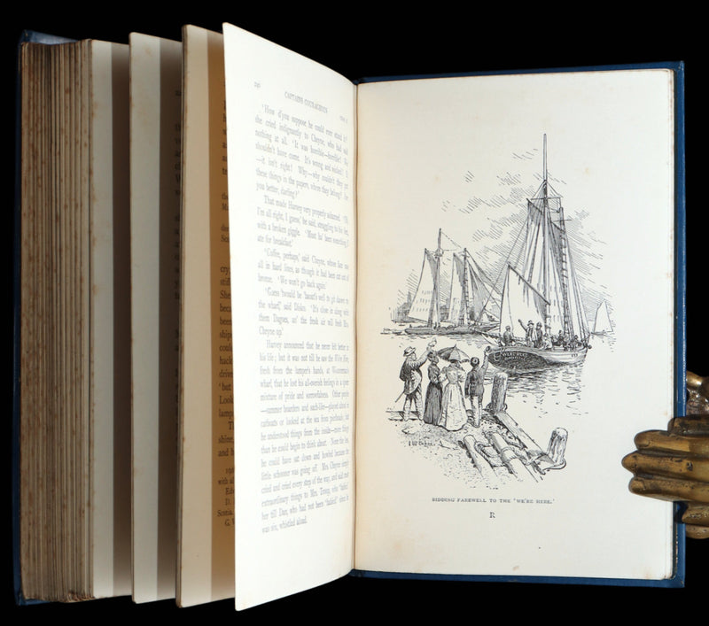 1897 First UK Edition, 2nd Printing - Captains Courageous by Rudyard Kipling