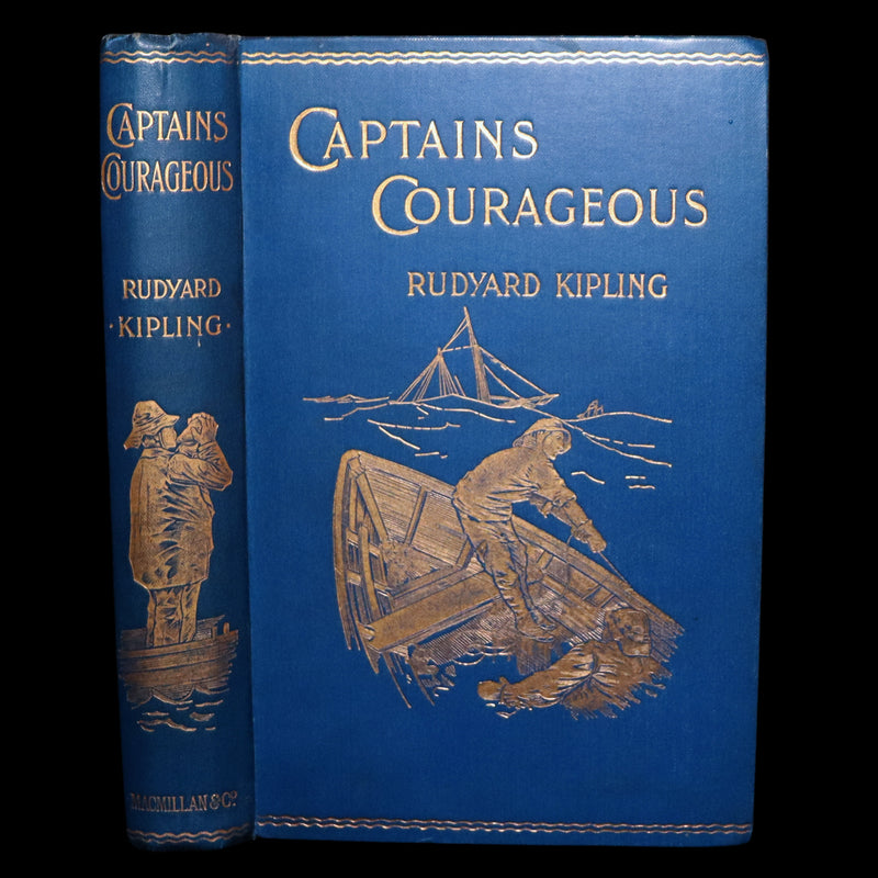 1897 First UK Edition, 2nd Printing - Captains Courageous by Rudyard Kipling