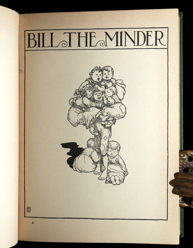 1912 Rare First Edition - Bill the Minder illustrated by W. Heath Robinson