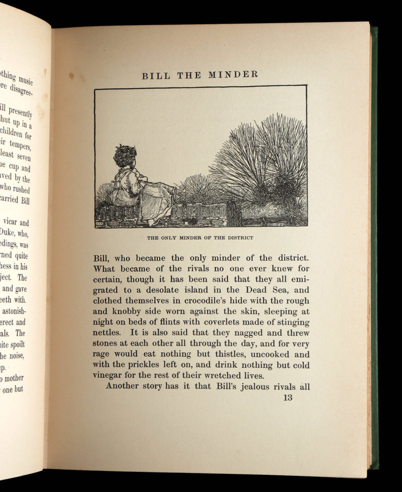 1912 Rare First Edition - Bill the Minder illustrated by W. Heath Robinson