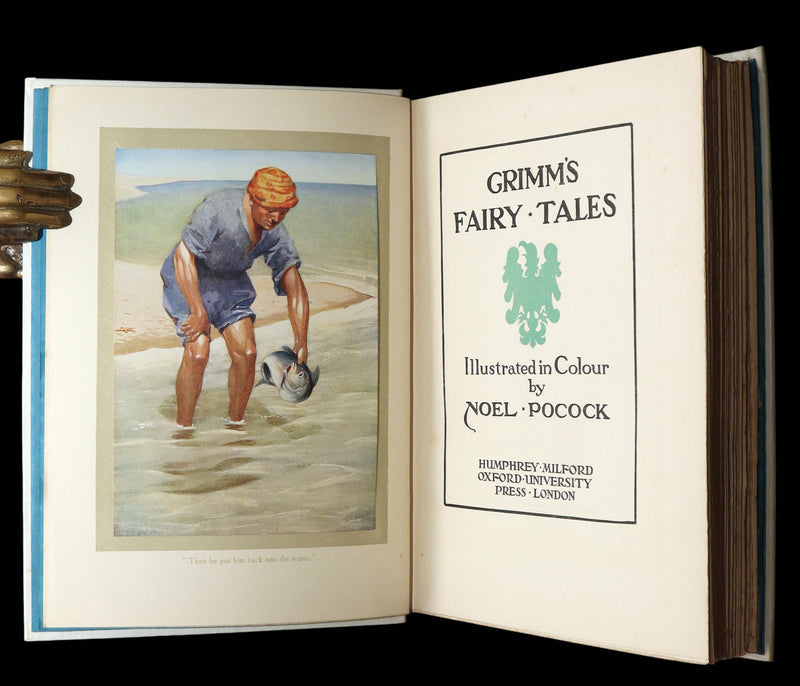 1933 Rare Deluxe Edition - Grimm’s Fairy Tales illustrated by Noel Pocock