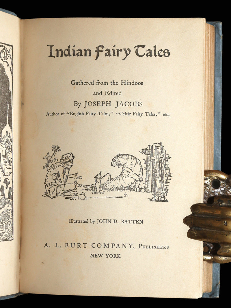 1907 Rare Book - Indian Fairy Tales. Gathered from the Hindoos, Illustrated