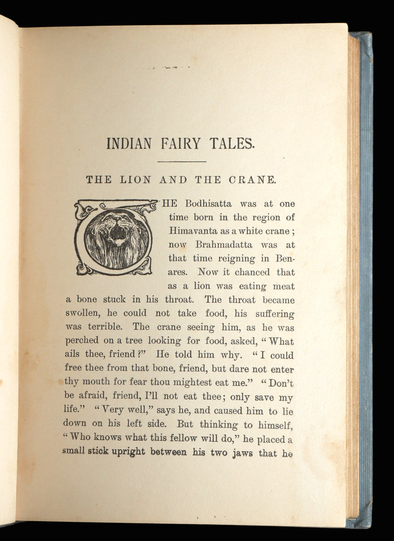 1907 Rare Book - Indian Fairy Tales. Gathered from the Hindoos, Illustrated