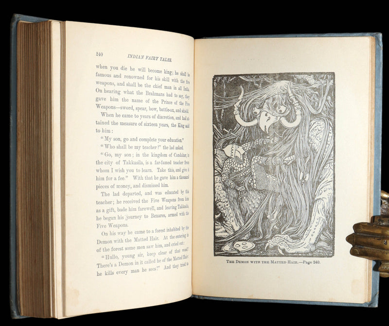 1907 Rare Book - Indian Fairy Tales. Gathered from the Hindoos, Illustrated