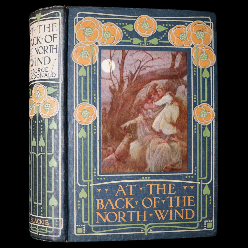 1911 Rare Book - At the Back of the North Wind Illustrated by Frank C. Pape