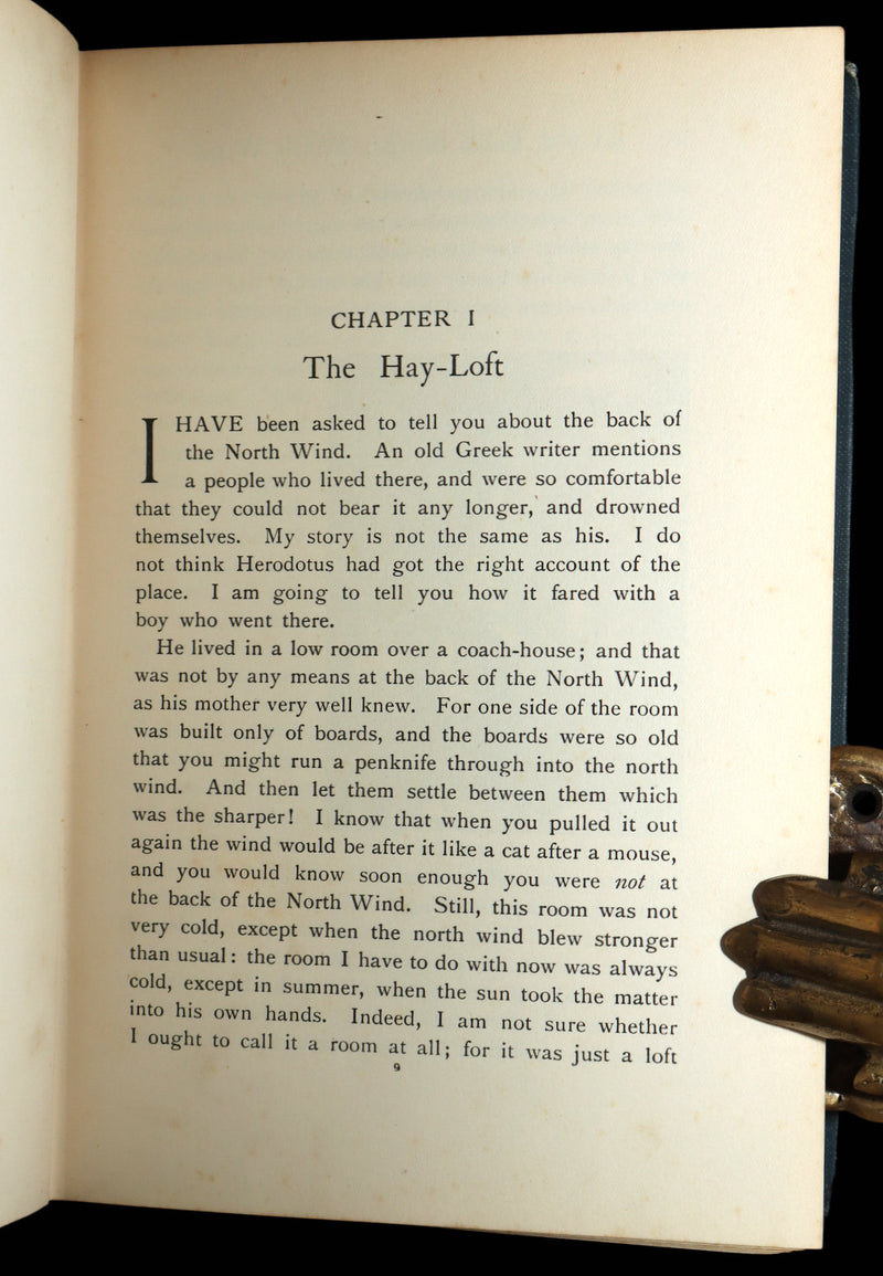 1911 Rare Book - At the Back of the North Wind Illustrated by Frank C. Pape
