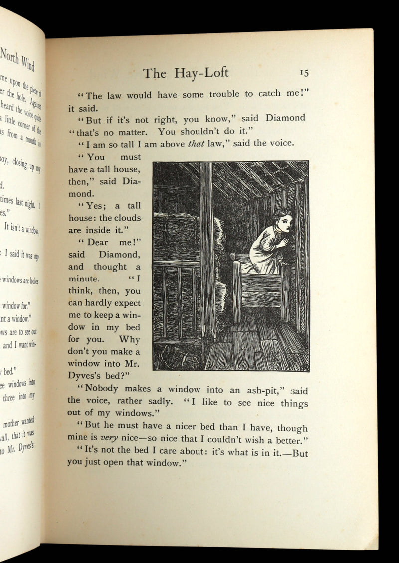 1911 Rare Book - At the Back of the North Wind Illustrated by Frank C. Pape