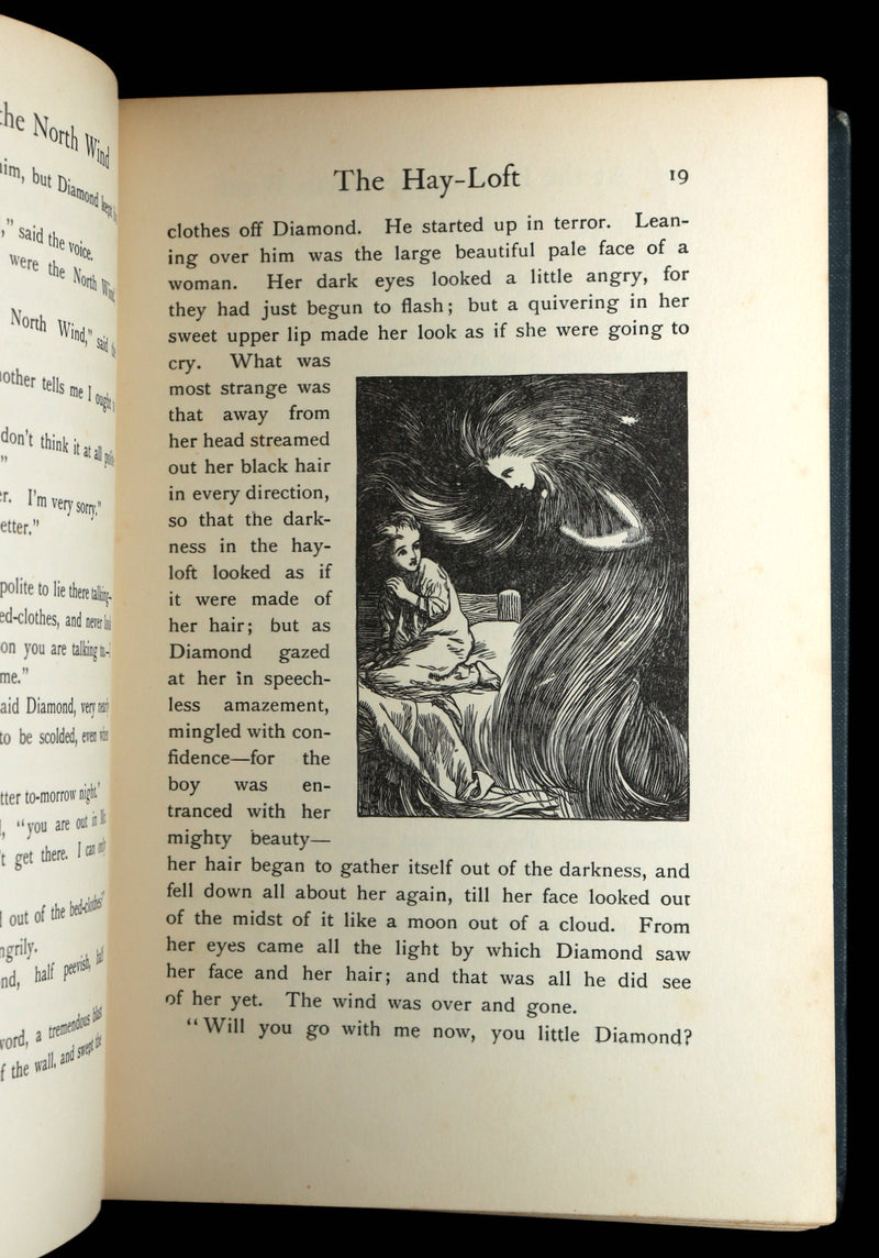 1911 Rare Book - At the Back of the North Wind Illustrated by Frank C. Pape