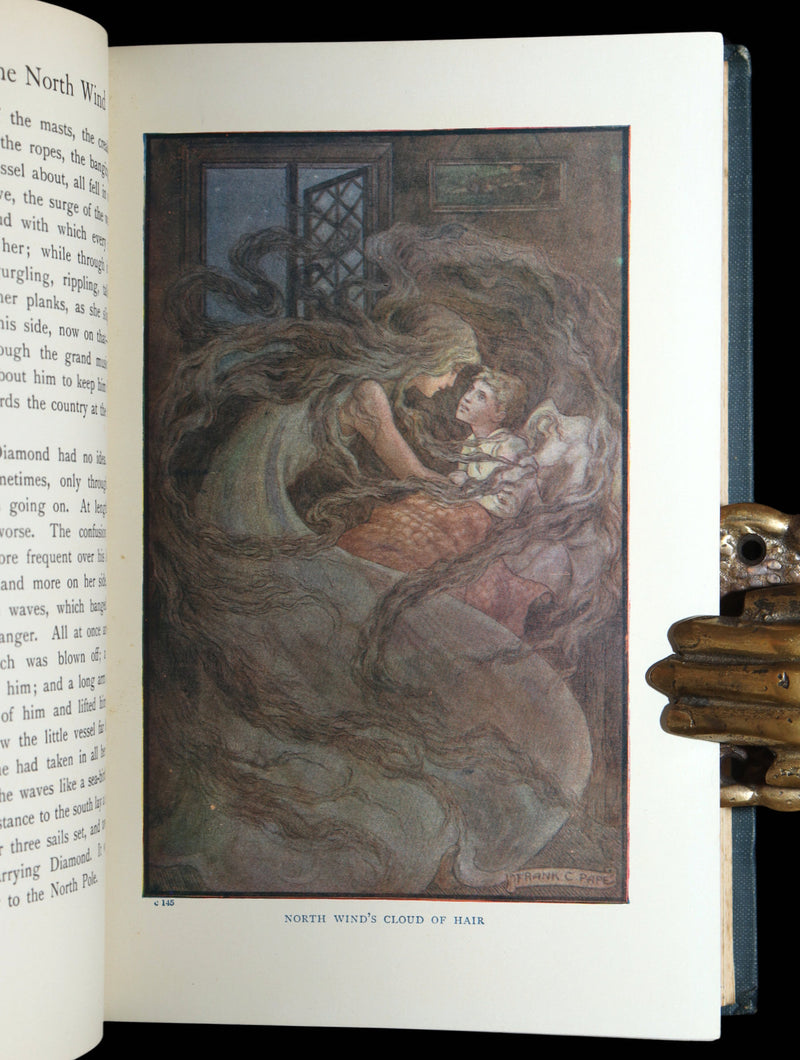1911 Rare Book - At the Back of the North Wind Illustrated by Frank C. Pape