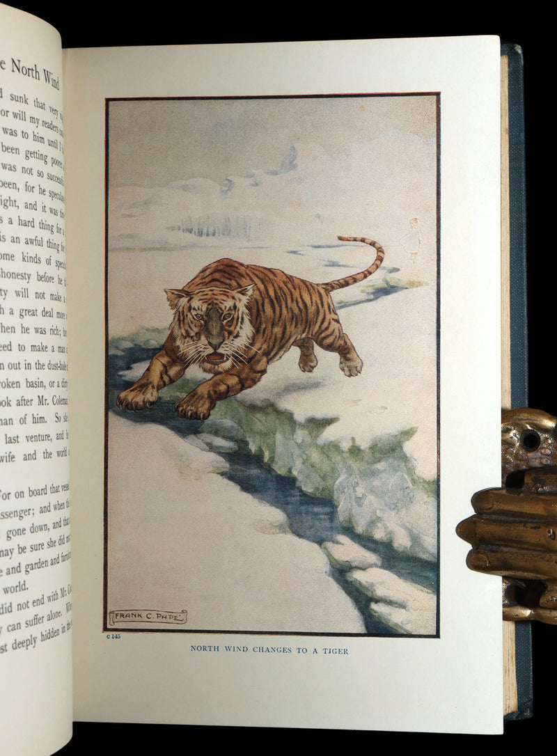1911 Rare Book - At the Back of the North Wind Illustrated by Frank C. Pape