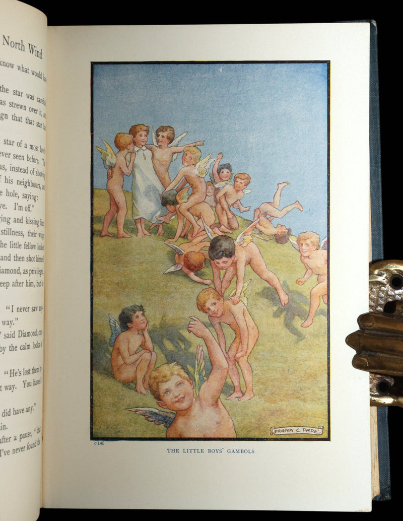 1911 Rare Book - At the Back of the North Wind Illustrated by Frank C. Pape