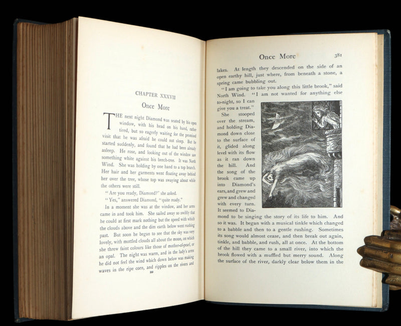1911 Rare Book - At the Back of the North Wind Illustrated by Frank C. Pape