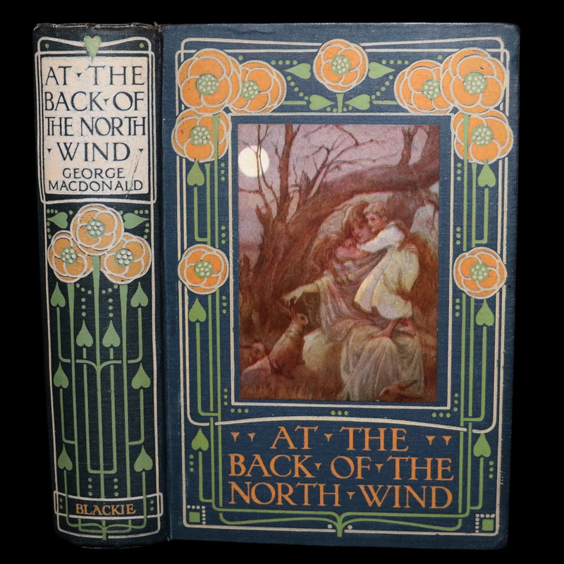 1911 Rare Book - At the Back of the North Wind Illustrated by Frank C. Pape