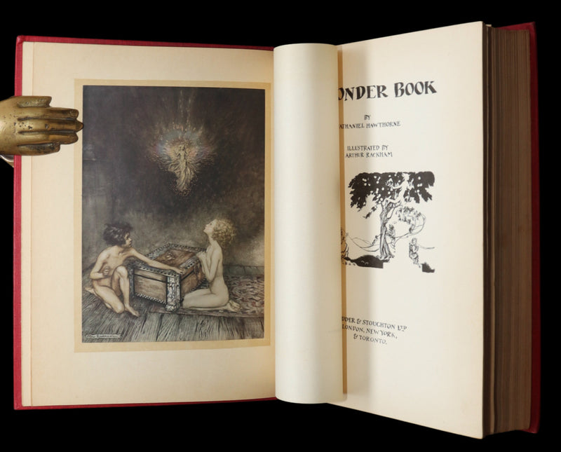 1922 Rare First Edition - Hawthorne's Wonder Book illustrated by Arthur Rackham
