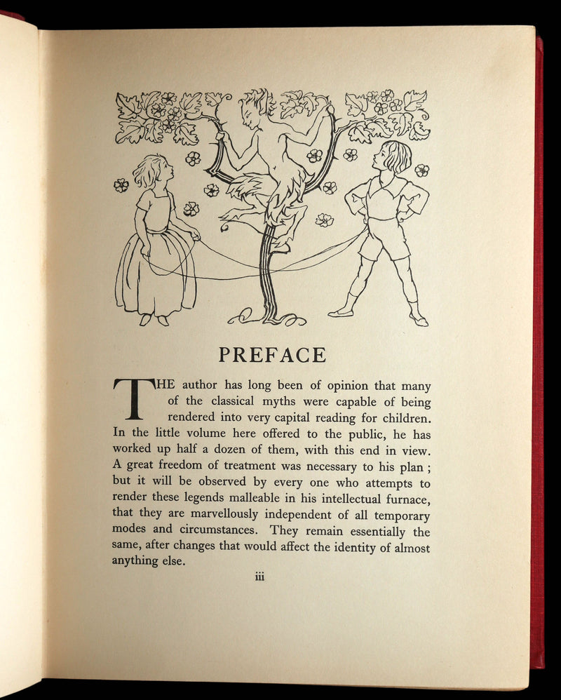 1922 Rare First Edition - Hawthorne's Wonder Book illustrated by Arthur Rackham