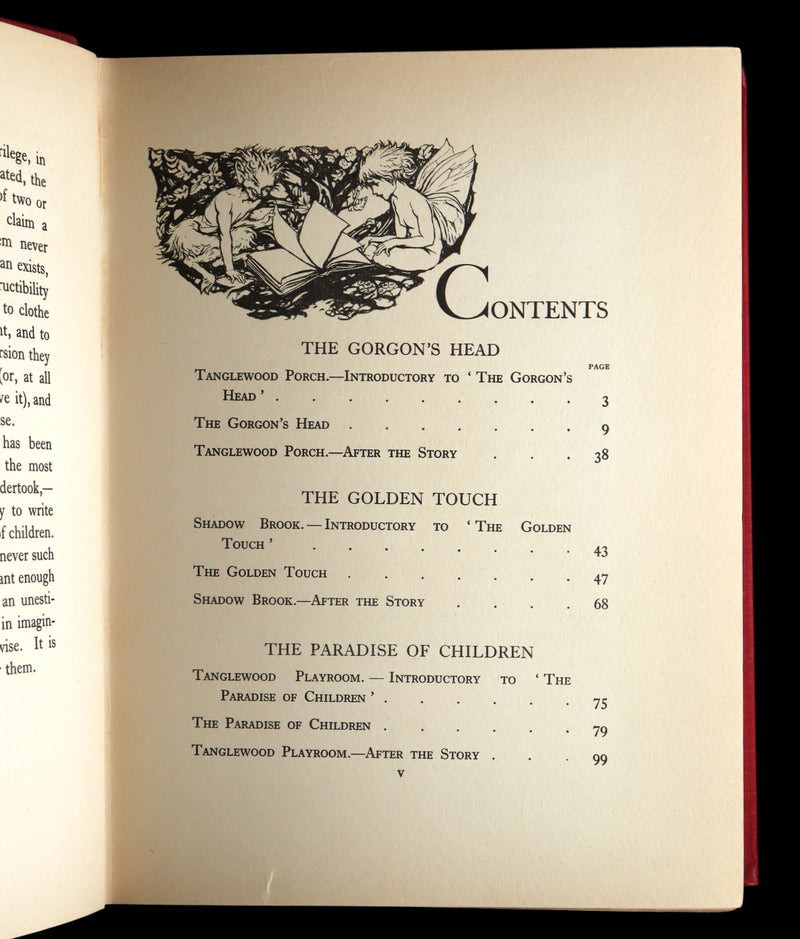 1922 Rare First Edition - Hawthorne's Wonder Book illustrated by Arthur Rackham