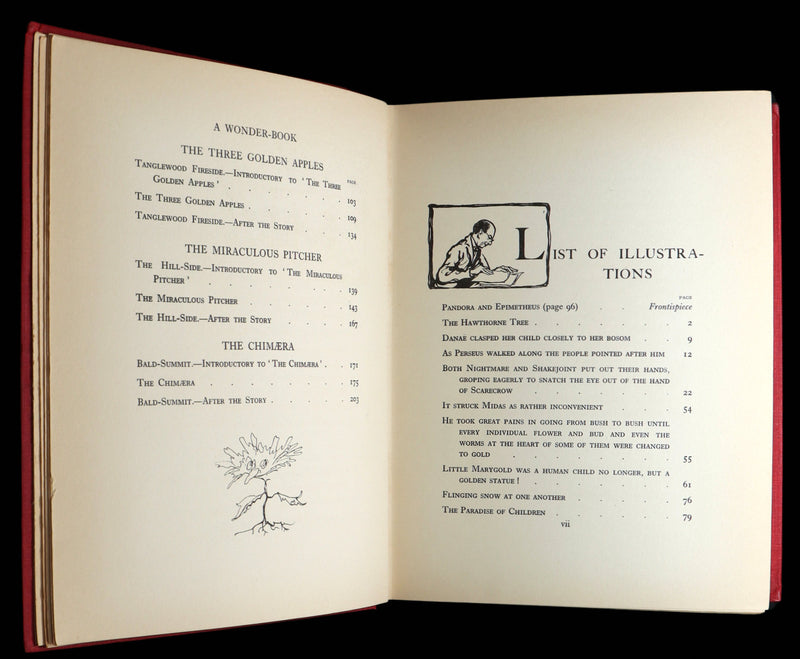 1922 Rare First Edition - Hawthorne's Wonder Book illustrated by Arthur Rackham