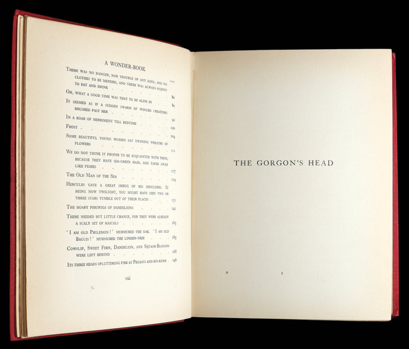 1922 Rare First Edition - Hawthorne's Wonder Book illustrated by Arthur Rackham