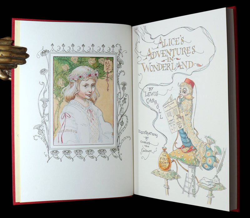 2019 Signed First Edition - Alice in Wonderland, Charles van Sandwyk Illustrator