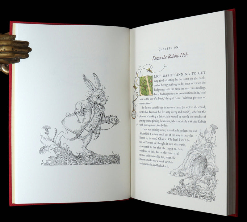 2019 Signed First Edition - Alice in Wonderland, Charles van Sandwyk Illustrator