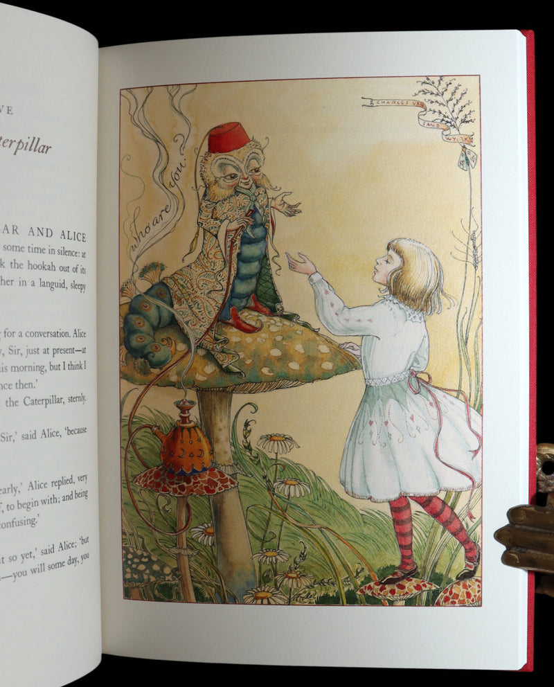 2019 Signed First Edition - Alice in Wonderland, Charles van Sandwyk Illustrator