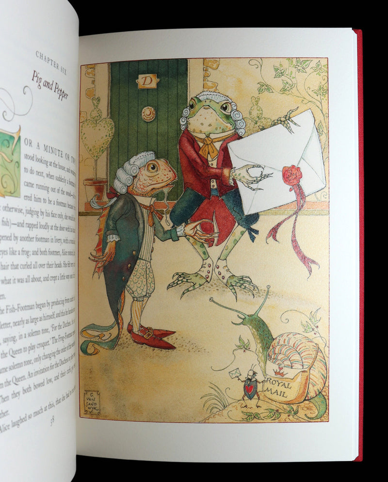 2019 Signed First Edition - Alice in Wonderland, Charles van Sandwyk Illustrator
