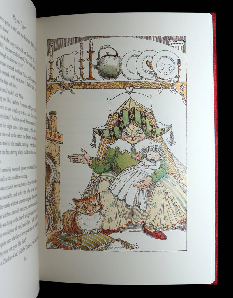 2019 Signed First Edition - Alice in Wonderland, Charles van Sandwyk Illustrator