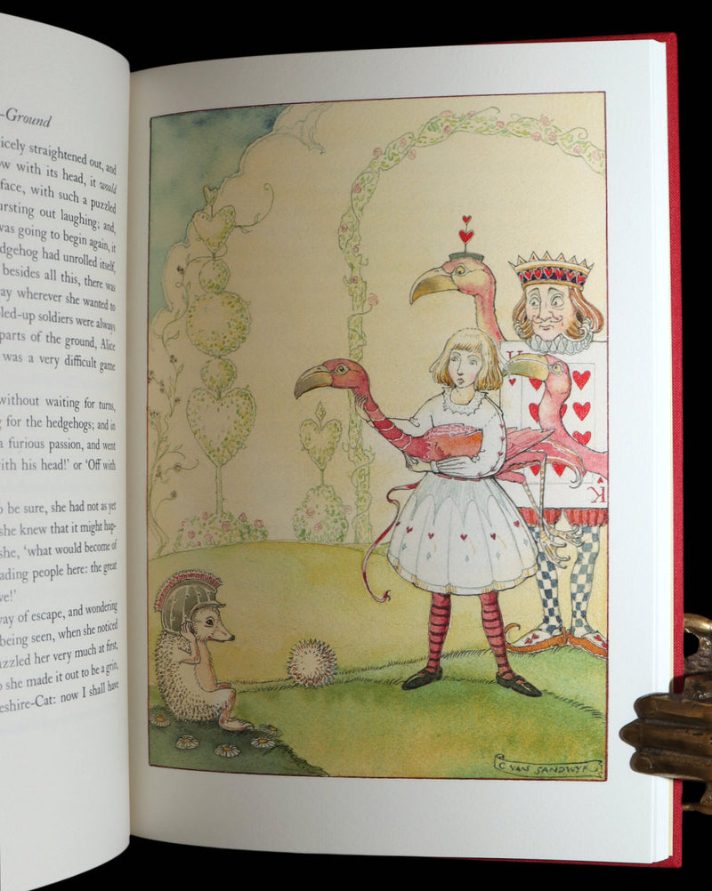 2019 Signed First Edition - Alice in Wonderland, Charles van Sandwyk Illustrator